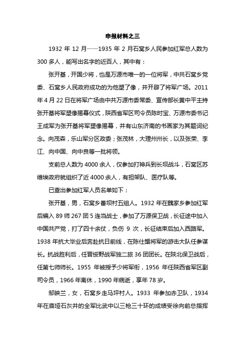 申报材料之三