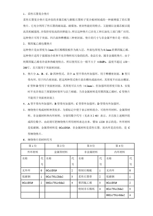 螺栓、法兰、垫片的知识