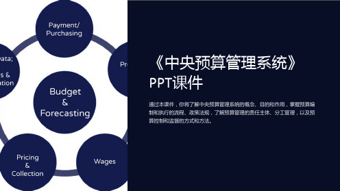 《中央预算管理系统》课件