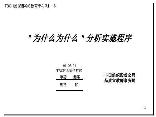 ⑥なぜなぜ分析実施手顺(中文)解析