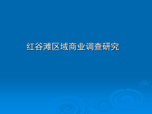 南昌市红谷滩区域商业调查报告