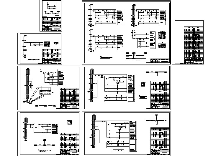 某地区2x10t锅炉电气cad设计施工图