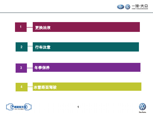 爱车养护课堂—冬季汽车保养19页PPT文档