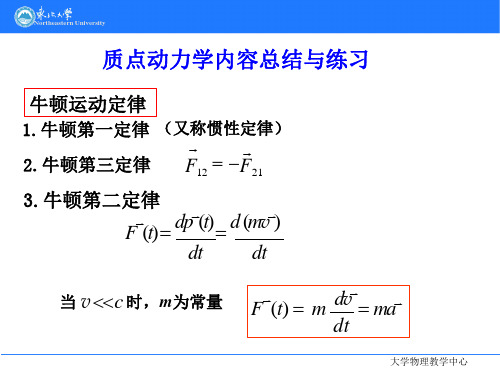 质点动力学2019习题解析