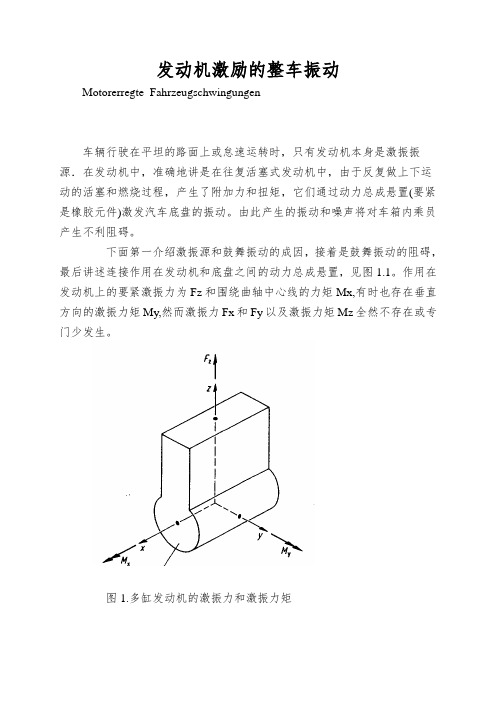 发动机激励的整车振动