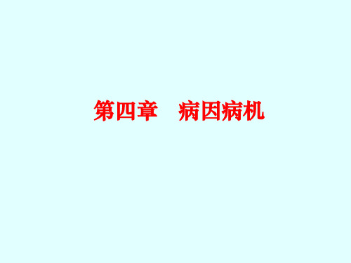 《中医学》第四章病因病机