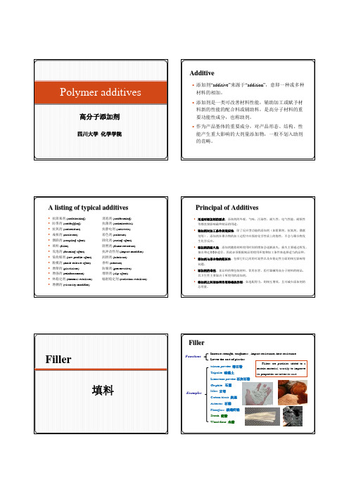 15-高分子科学导论-高分子添加剂