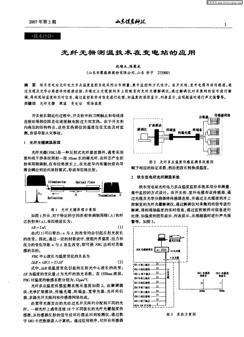 光纤光栅测温技术在变电站的应用