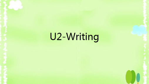 人教版高中英语Book 10 unit2-writing教学课件 (共16张PPT)