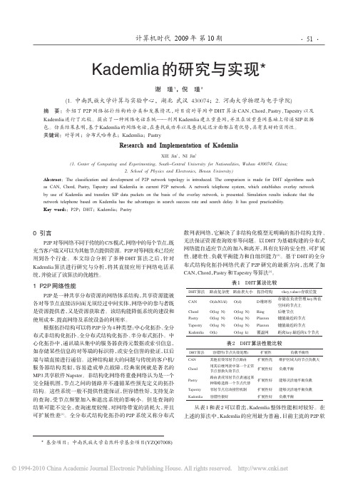 Kademlia的研究与实现