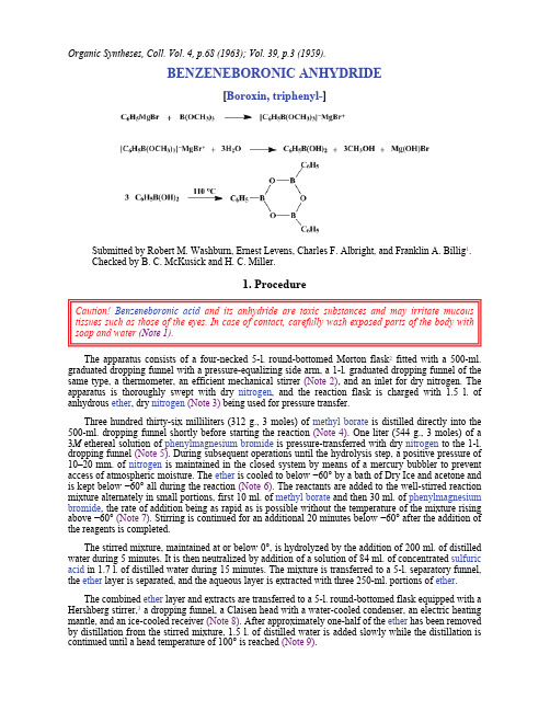 Organic Syntheses, Coll. Vol. 4, p.68 (1963); Vol. 39, p.3 (1959).