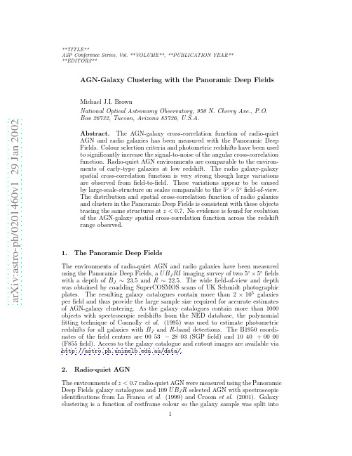 AGN-Galaxy Clustering with the Panoramic Deep Fields
