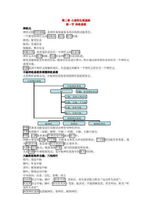 《心理学》第二章(心理的生理基础)