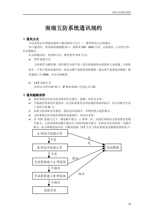 南瑞五防系统通讯规约