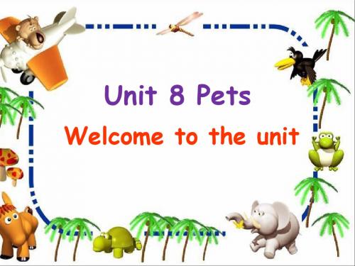 牛津译林版七年级下册Unit8Welcome (共17张PPT)