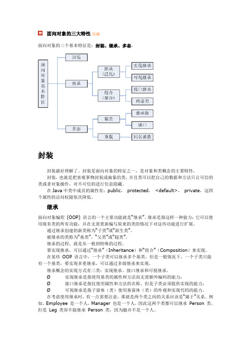 面向对象的三大特性