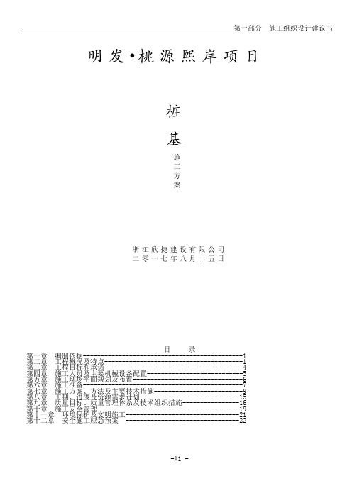 桩基施工方案-(专项方案)