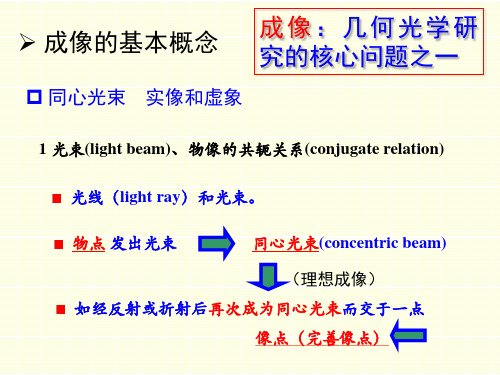 2 傍轴球面成像