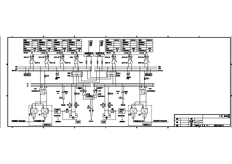 某地区电气设计直流系统典型总图纸