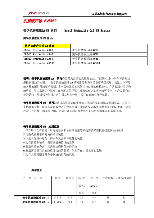 抗磨液压油AW46