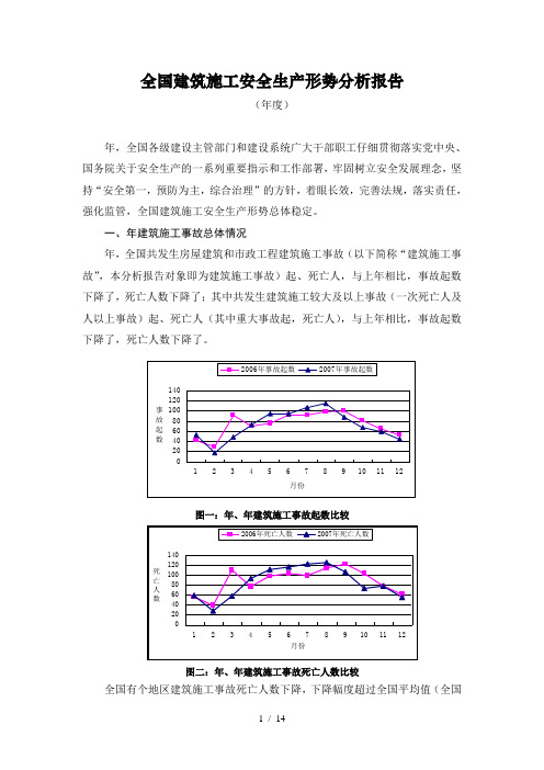 全国建筑施工安全生产形势分析报告