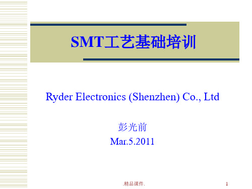 SMT工艺基础培训演示版.ppt