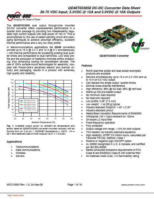 QD48T033050-NBB0;中文规格书,Datasheet资料