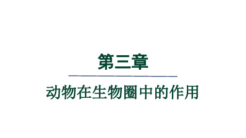 5.3动物在生物圈中的作用课件人教版生物八年级上册