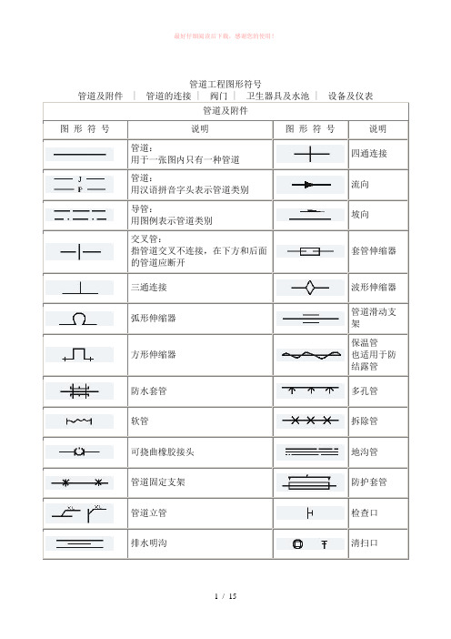 管道图形符号