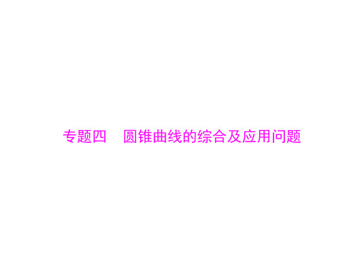 2015年高考数学(文)总复习精品课件：专题四 圆锥曲线的综合及应用问题