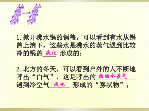 人教版八年级物理上册第三章第四节《升华和凝华》教学课件