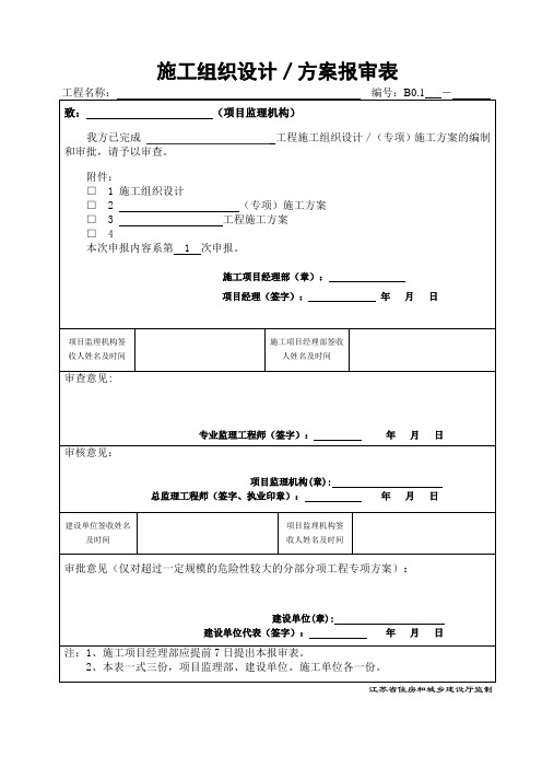 事故应急预案及审批表模板