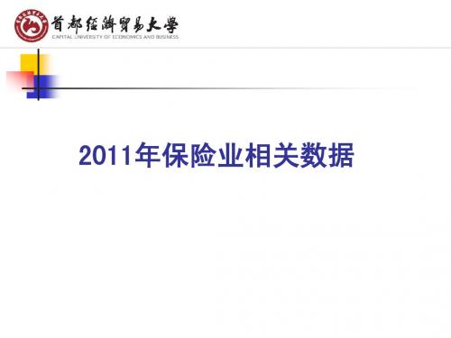 2011年保险业经营数据