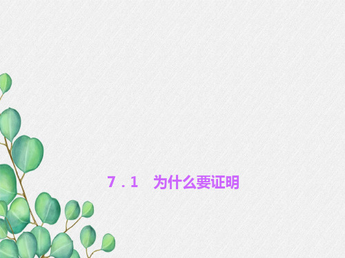 《为什么要证明》PPT课件 (公开课)2022年北师大版 (1)