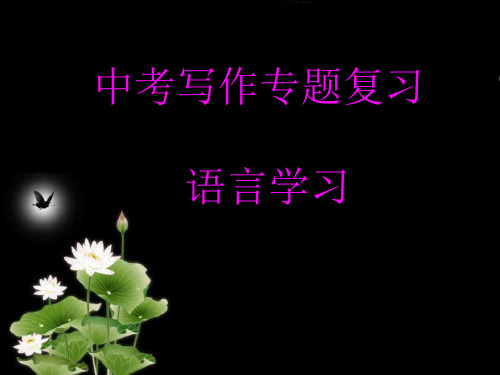 中考英语写作专题PPT课件-语言学习专题(23张)
