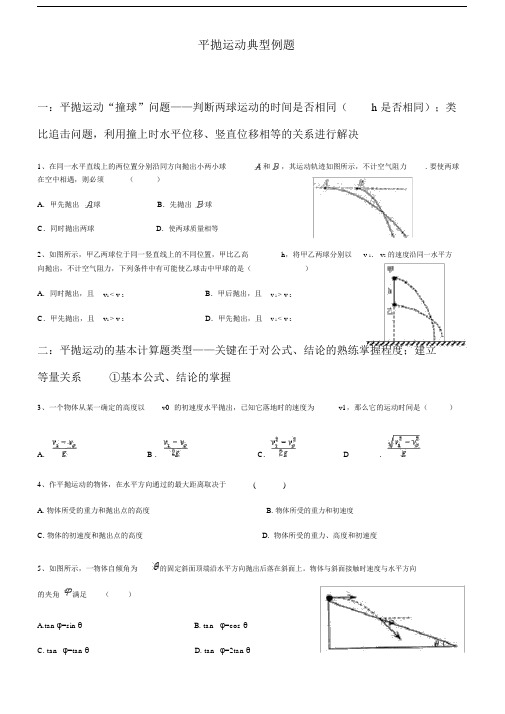 平抛运动的例题.doc