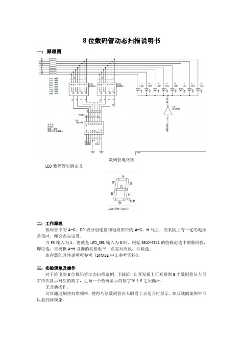 stm328位数码管动态扫描说明书