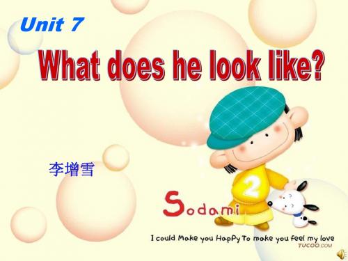 七年级英语What-does-he-look-like课件2