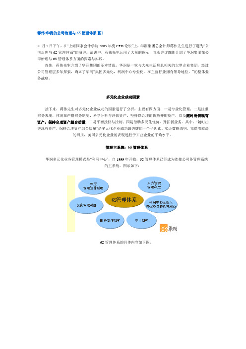 华润的公司治理与6S管理体系