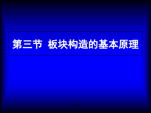 板块构造的基本原理 PPT