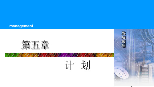 管理学之计划概述(PPT 43页)