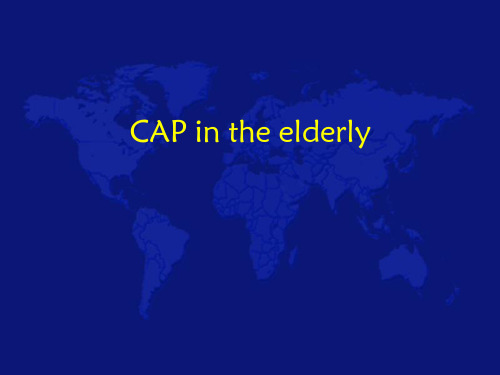 老年病学英文课件：CAP in the elderly