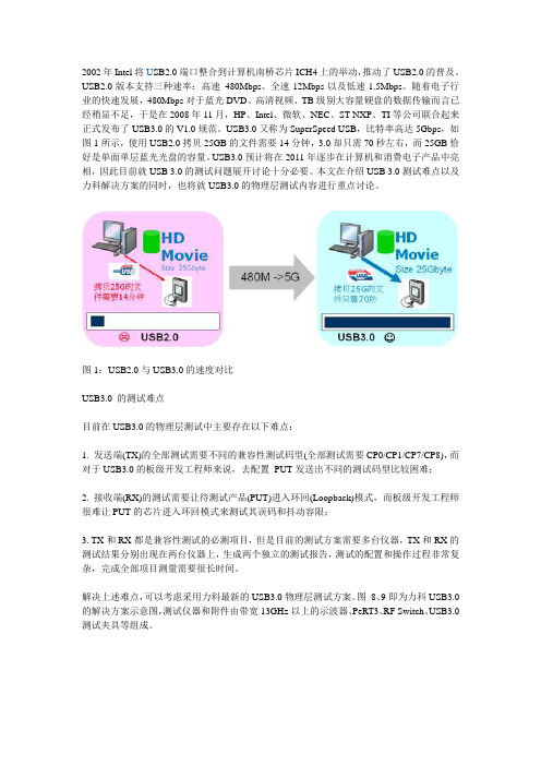 USB3.0的测试难点与物理层测试探讨