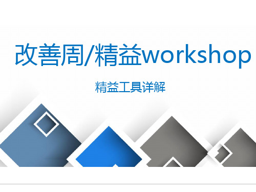 改善周 精益Workshop研讨会详解