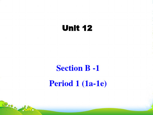 人教版新目标 九年级 Unit 12 section B-1(共64张PPT)-优课件