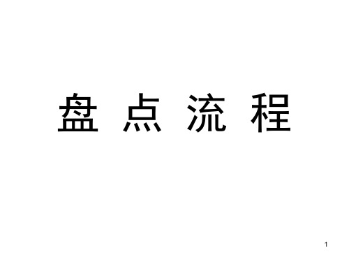 超市盘点流程ppt课件