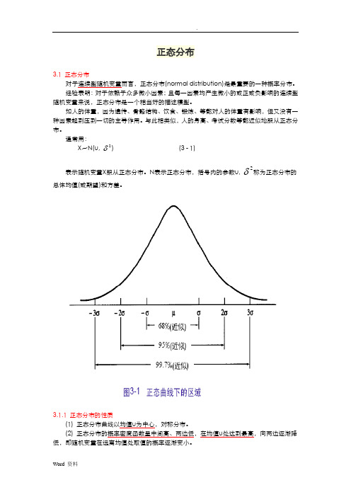 正态分布下的累积概率