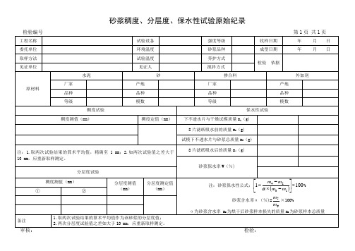 砂浆拌合物原始记录.docx