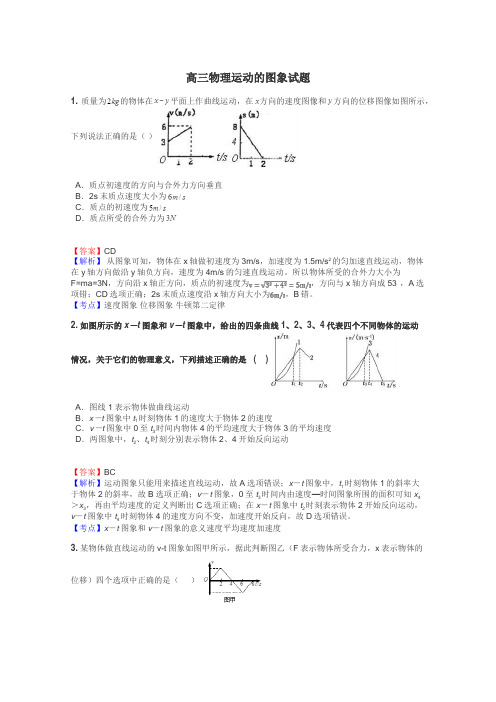 高三物理运动的图象试题
