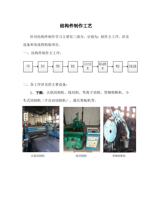 结构件制作工艺报告